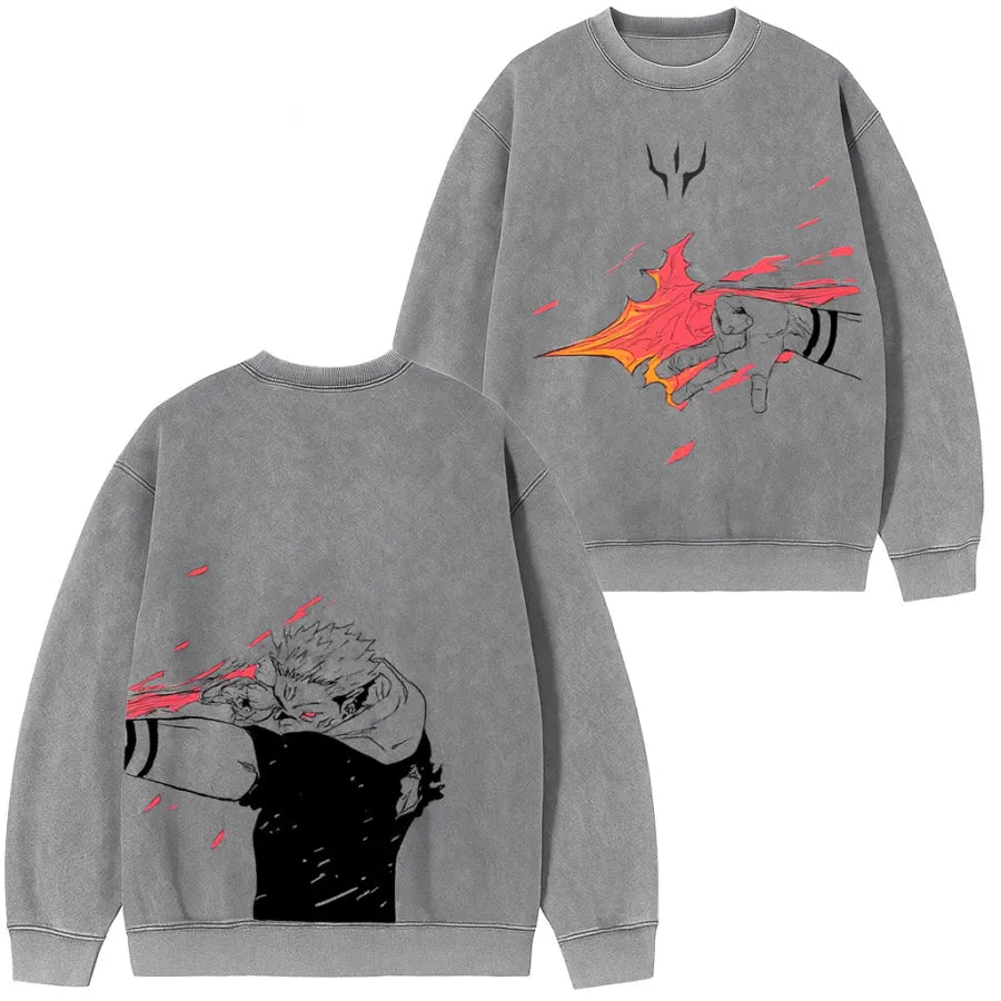 Jujutsu Kaisen Sukuna Pullover Sweatshirt