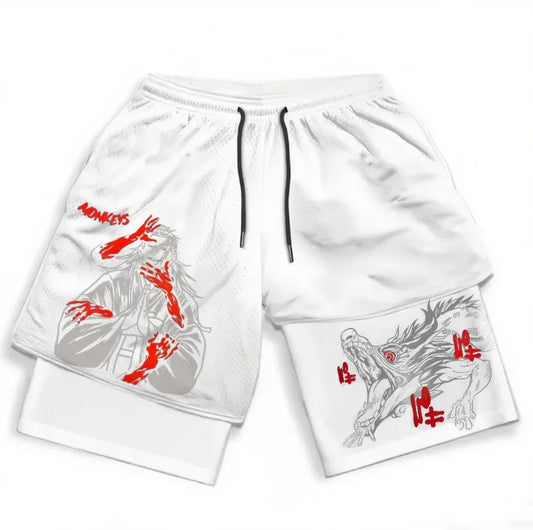 Jujutsu Kaisen Vintage Style Shorts