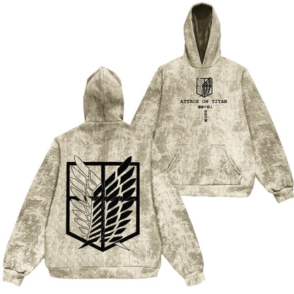 Attack On Titan Corps Mikasa Eren Hoodie