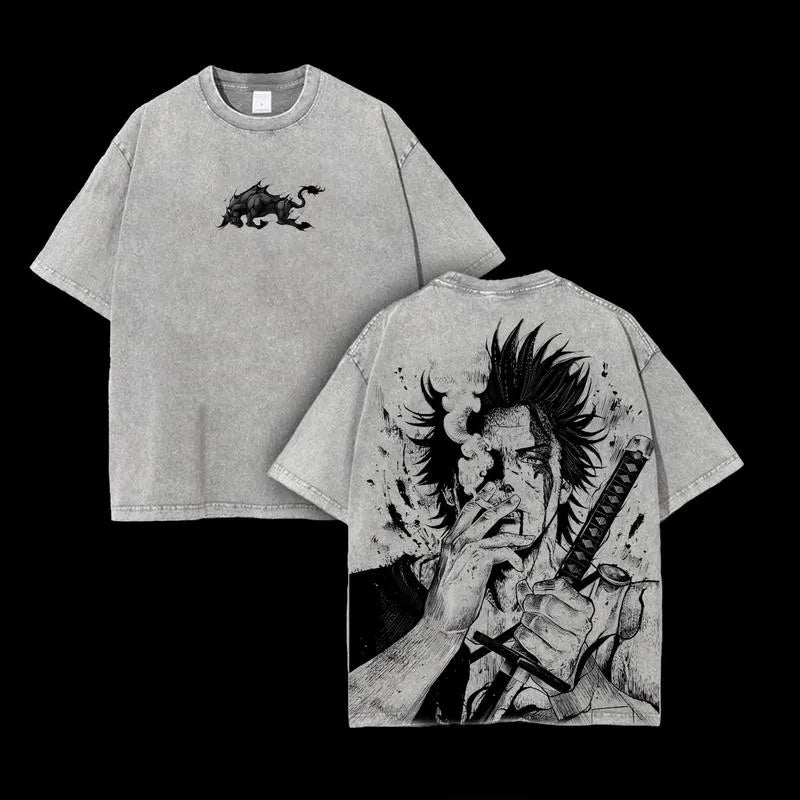 Yami Sukehiro x Black BullsPrinted Vintage Tee Unisex T-shirt