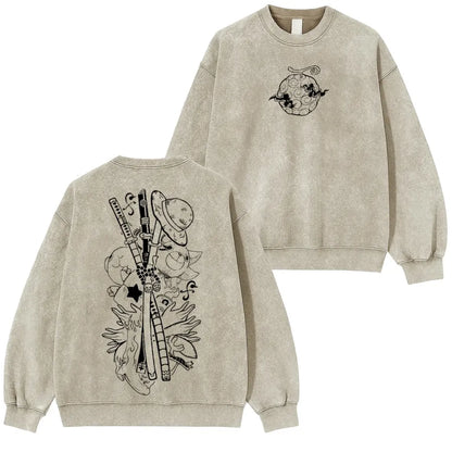 One Piece Vintage Washed Pullover Sweatshirt