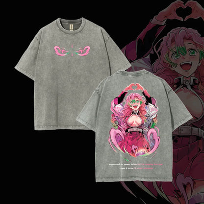 Hashira Demon Slayer – Rengoku, Giyu, Tengen, Obanai, Gyomei, Mitsuri  Washed Oversized T-Shirt