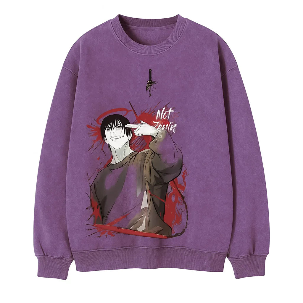 Jujutsu Kaisen Vintage Washed  Sweatshirt