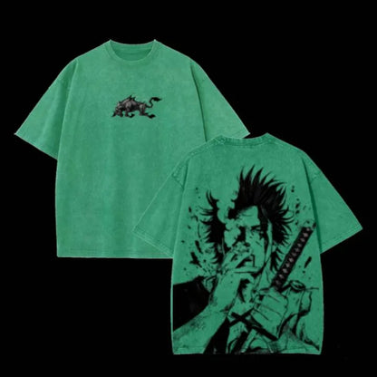 Yami Sukehiro x Black BullsPrinted Vintage Tee Unisex T-shirt