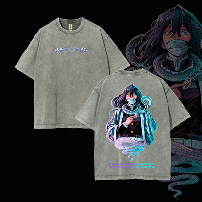 Hashira Demon Slayer – Rengoku, Giyu, Tengen, Obanai, Gyomei, Mitsuri  Washed Oversized T-Shirt