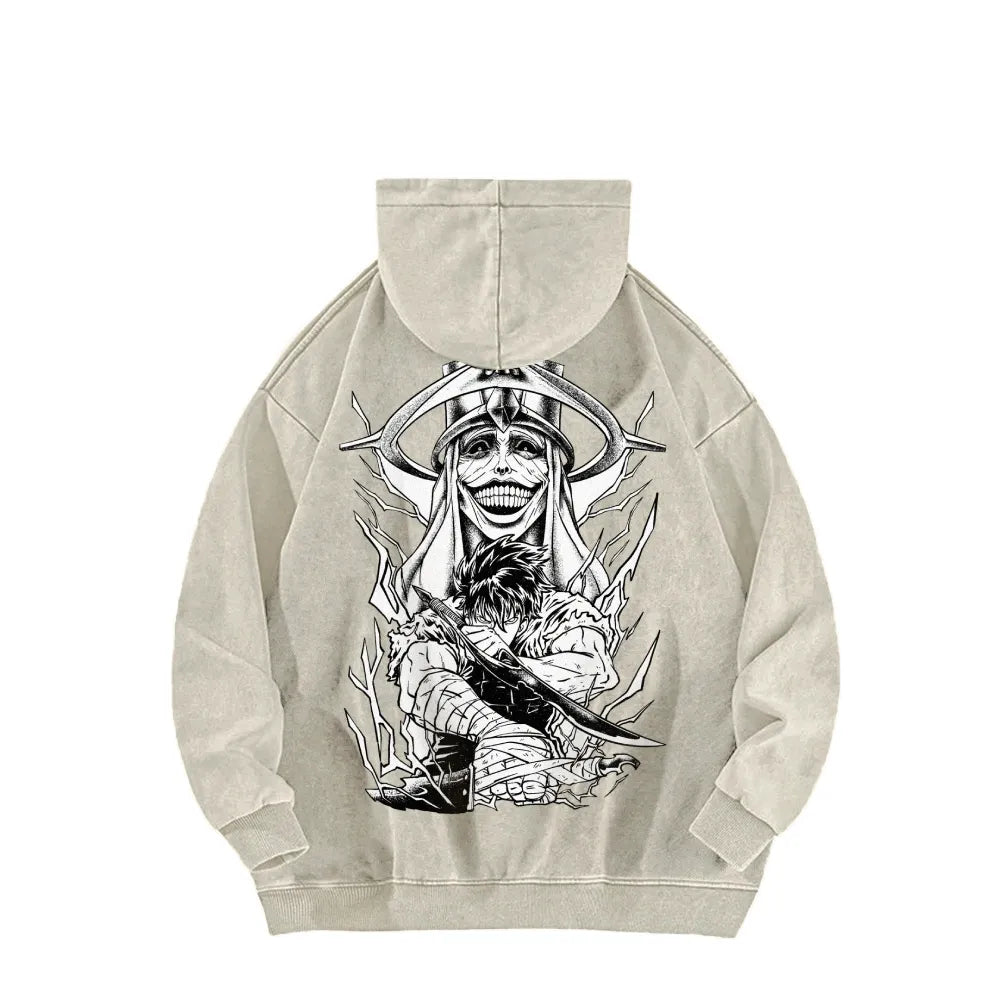 Solo Leveling Casual Washed Hoodie