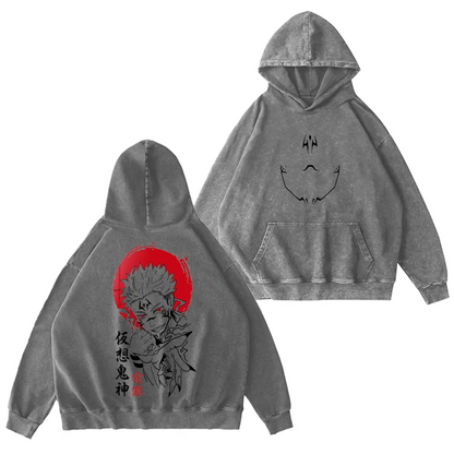 Jujutsu Kaisen Vintage Washed Hoodie