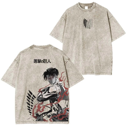 Levi Ackerman Vintage Washed T-Shirt