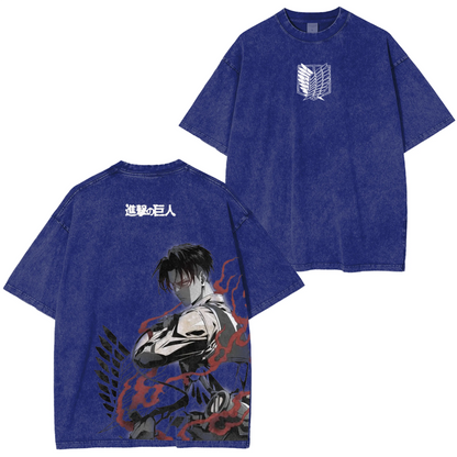 Levi Ackerman Vintage Washed T-Shirt