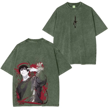 Azikbd Jujutsu Kaisen Anime Retro Tshirt