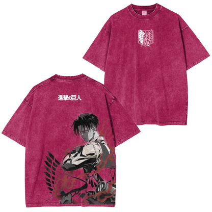 Levi Ackerman Vintage Washed T-Shirt