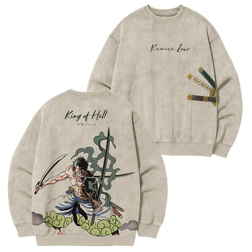One Piece Roronoa Zoro Vintage  Sweatshirt