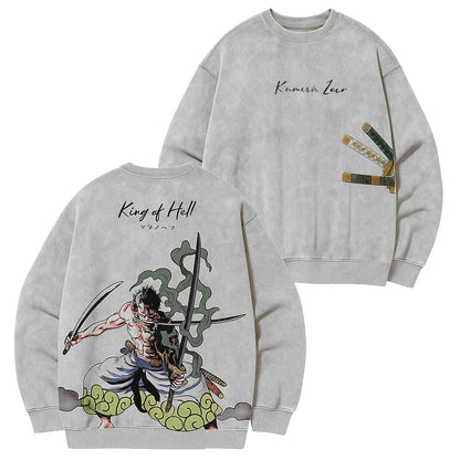One Piece Roronoa Zoro Vintage  Sweatshirt