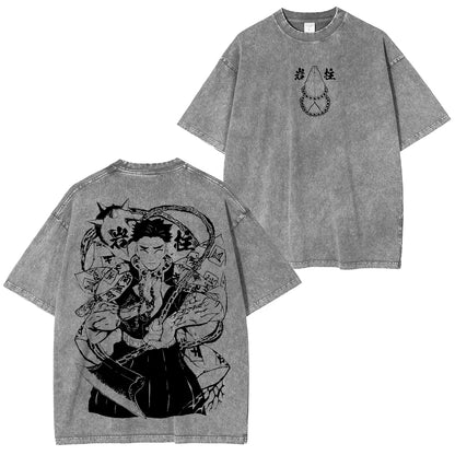 Himejima Gyoumei,Demon Slayer Anime Unisex Washed T-Shirt