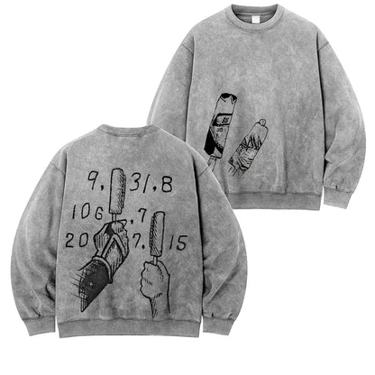 jiraiya - Naruto Uzumaki Anime Double Printed Vintage Sweatshirt