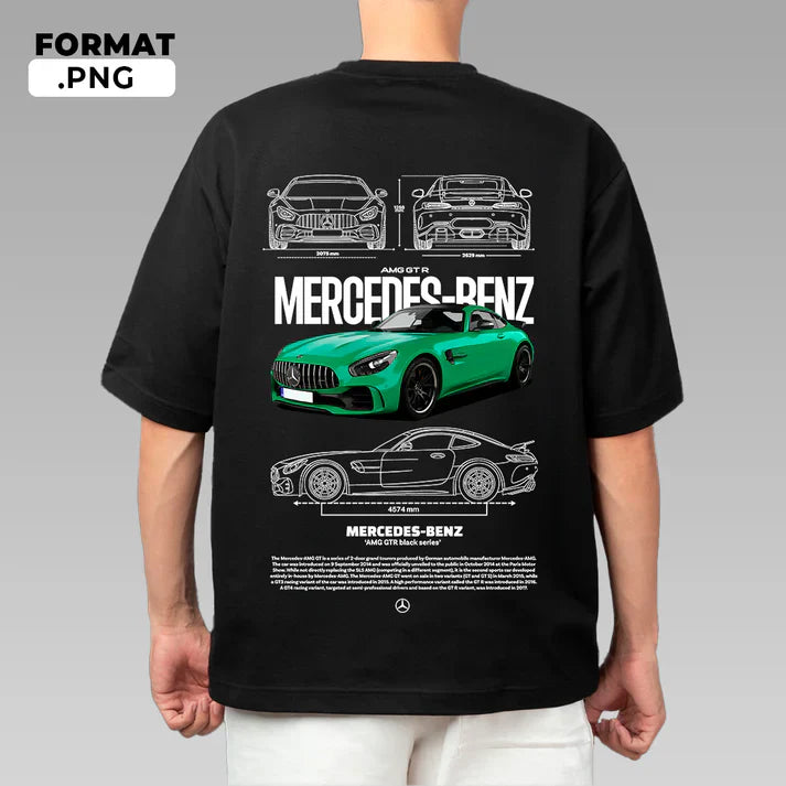 Green Mercedes Benz Tshirt