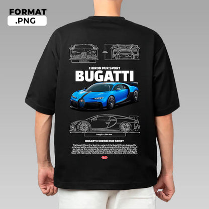 Blue Bugatti Tshirt