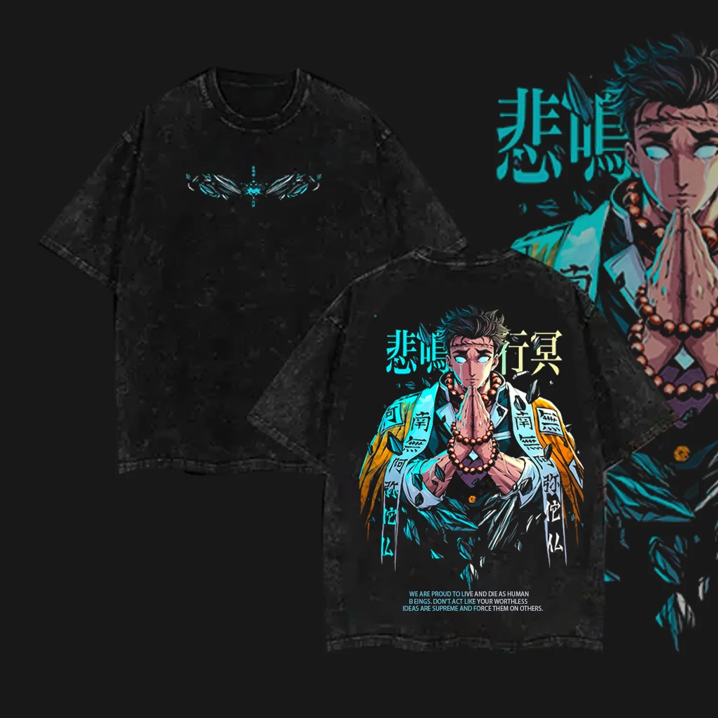 Hashira Demon Slayer – Rengoku, Giyu, Tengen, Obanai, Gyomei, Mitsuri  Washed Oversized T-Shirt