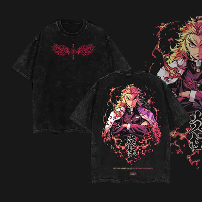 Hashira Demon Slayer – Rengoku, Giyu, Tengen, Obanai, Gyomei, Mitsuri  Washed Oversized T-Shirt